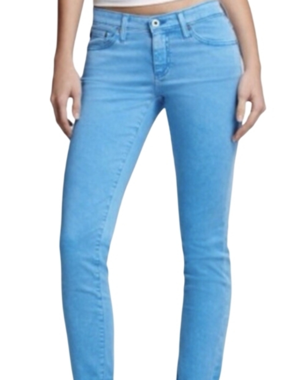 NWT AG Adriano Goldschmied Light Blue Sky Skinny Jeans Size 29 - Picture 9 of 10